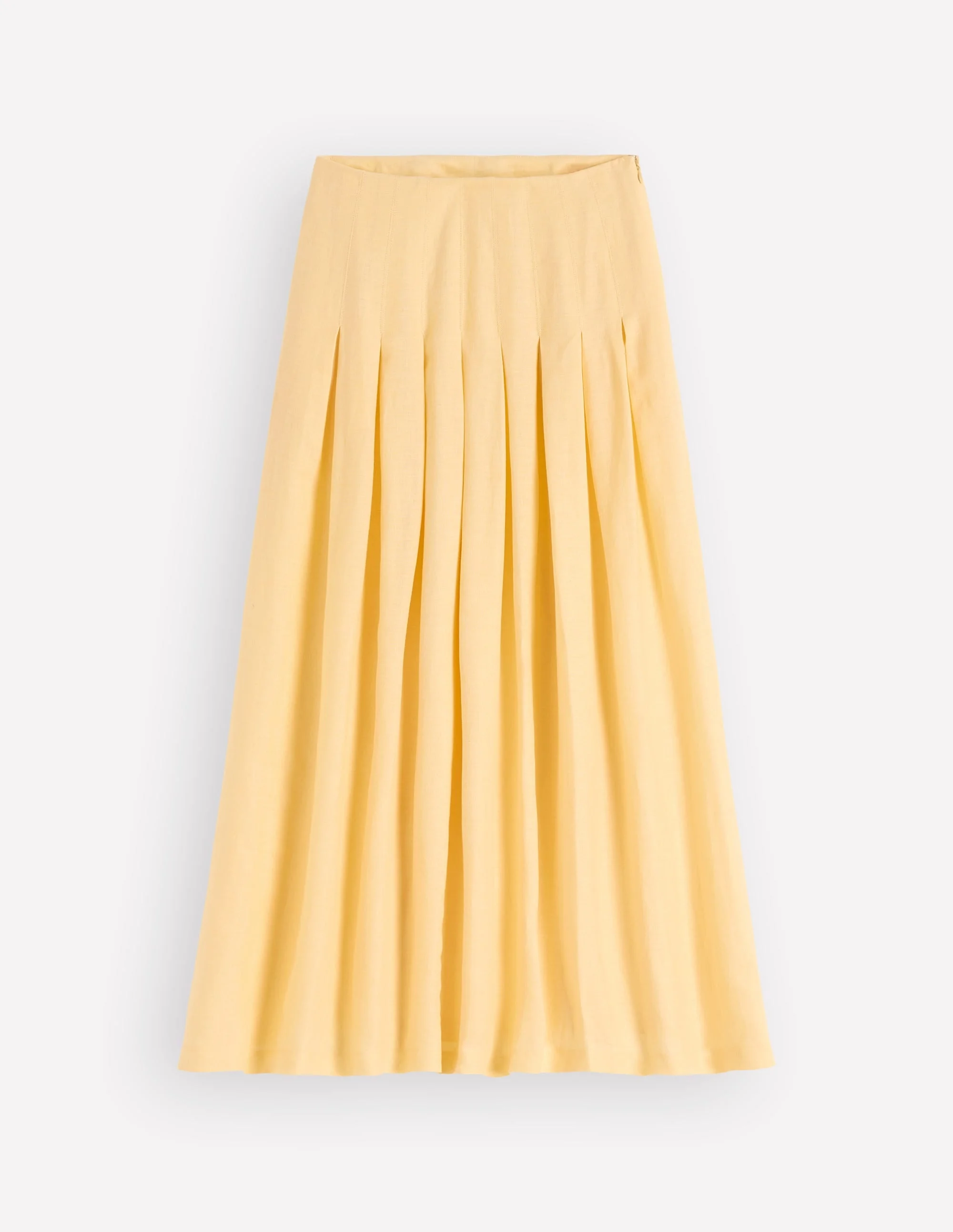Valentina Linen Skirt-Buttercream - 1