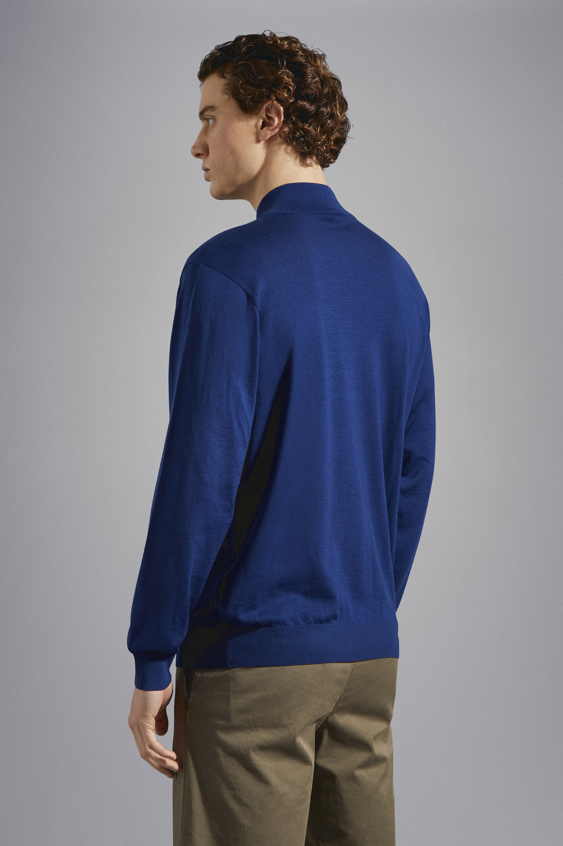 WINTER SUMMER MERINO WOOL EXTRA-FINE HALF ZIP SWEATER - 3