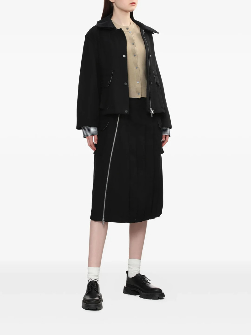 3.1 Phillip Lim Cropped Flounce Combo Jacket outlook