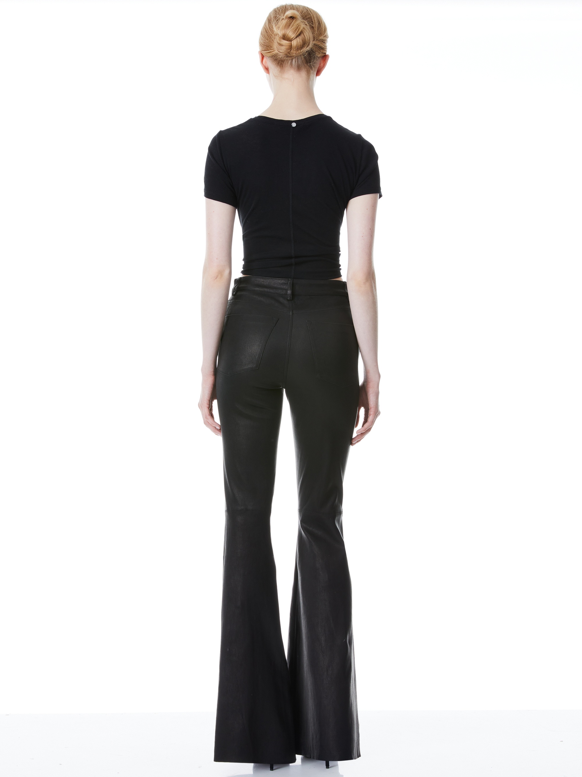 BRENT HIGH WAISTED LEATHER PANT - 3