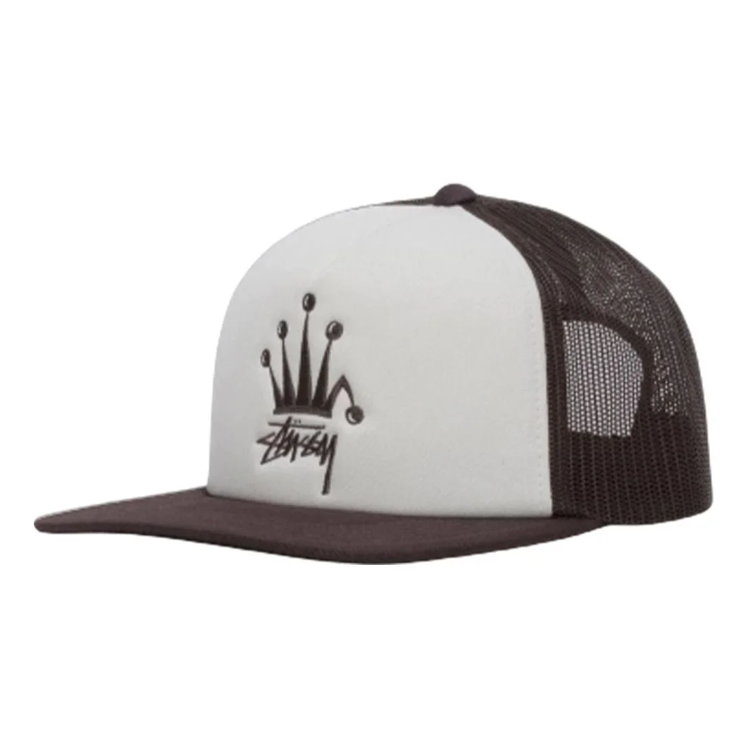 Stussy Crown Stock Trucker Cap 'Brown' 1311056 - 1