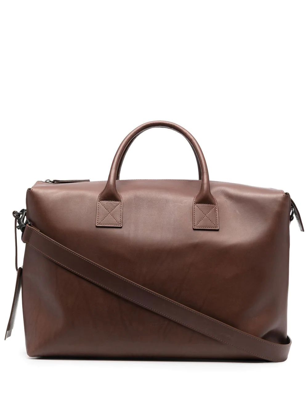 calf leather holdall bag - 1