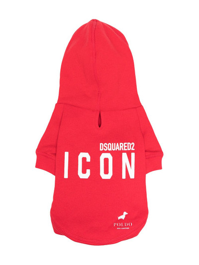 DSQUARED2 Icon logo print hoodie outlook