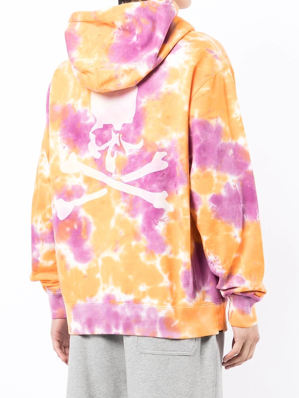 logo-print tie-dye hoodie - 4