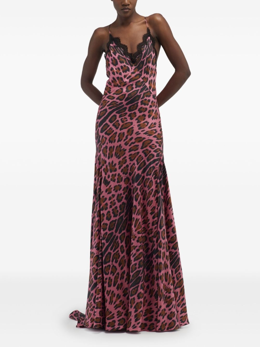 leopard-print maxi dress - 2