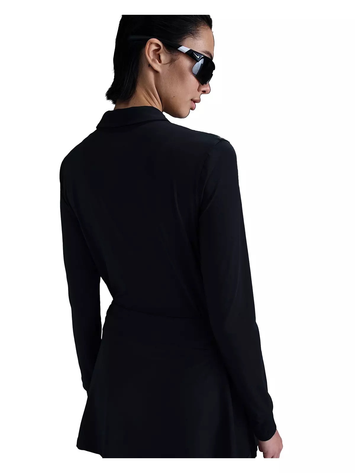 Women's Victory Dri-FIT Long-Sleeve Polo - Black - 2