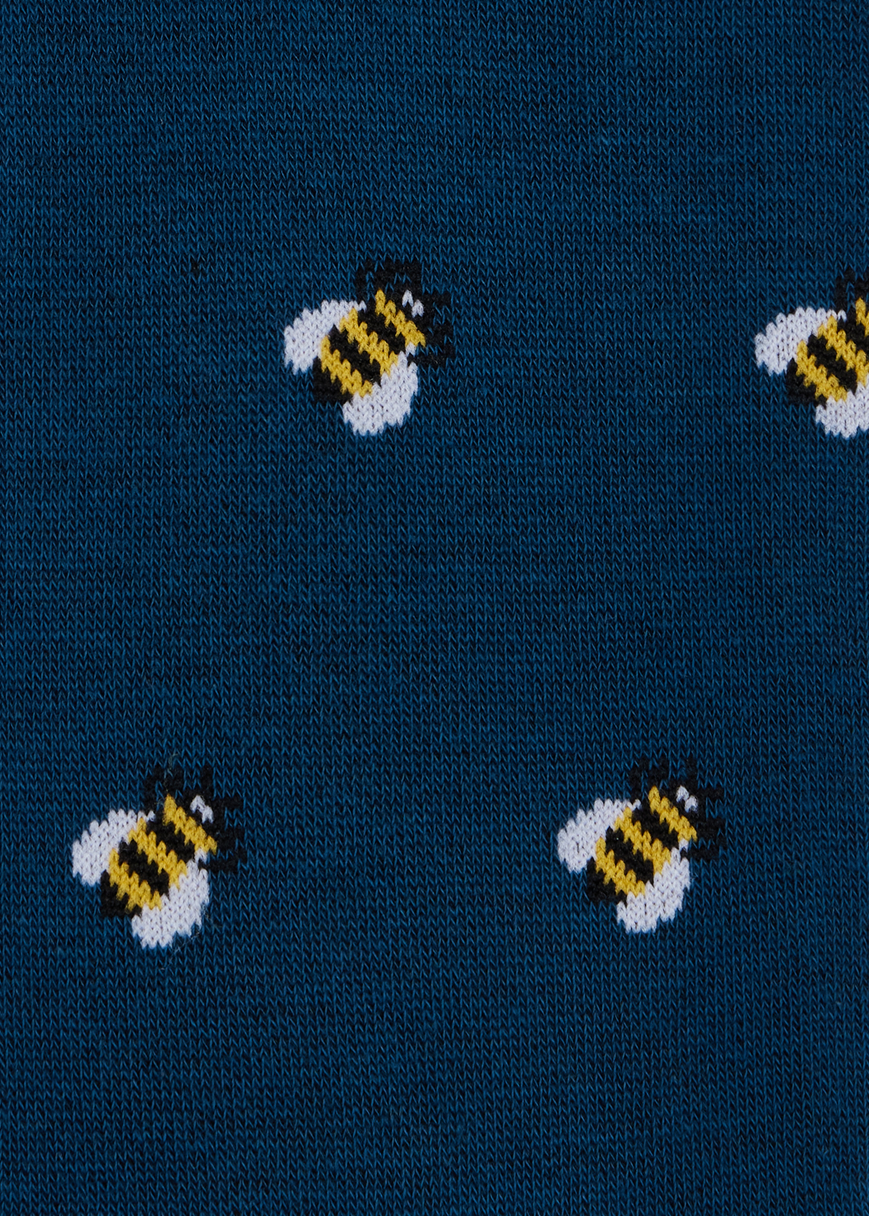 Navy 'Bee' Pattern Socks - 3