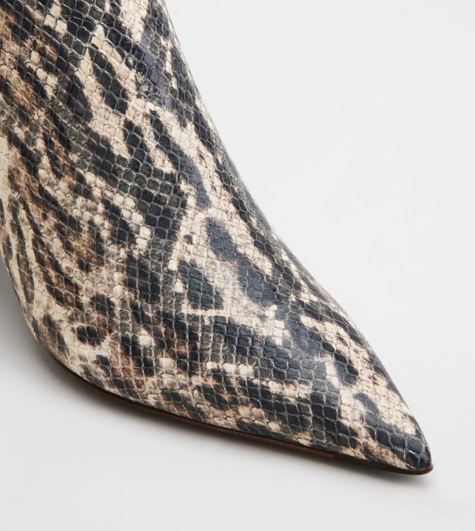 ANKLE BOOTS IN LEATHER - BEIGE, BROWN - 5