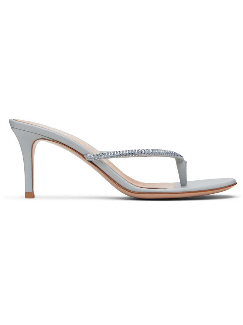 Blue India Thong 70 Heeled Sandals 1
