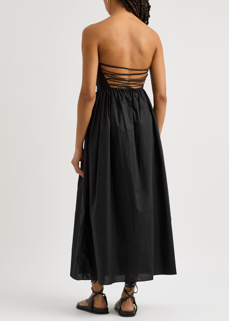 Matteau Strapless Cotton Midi Dress - 3