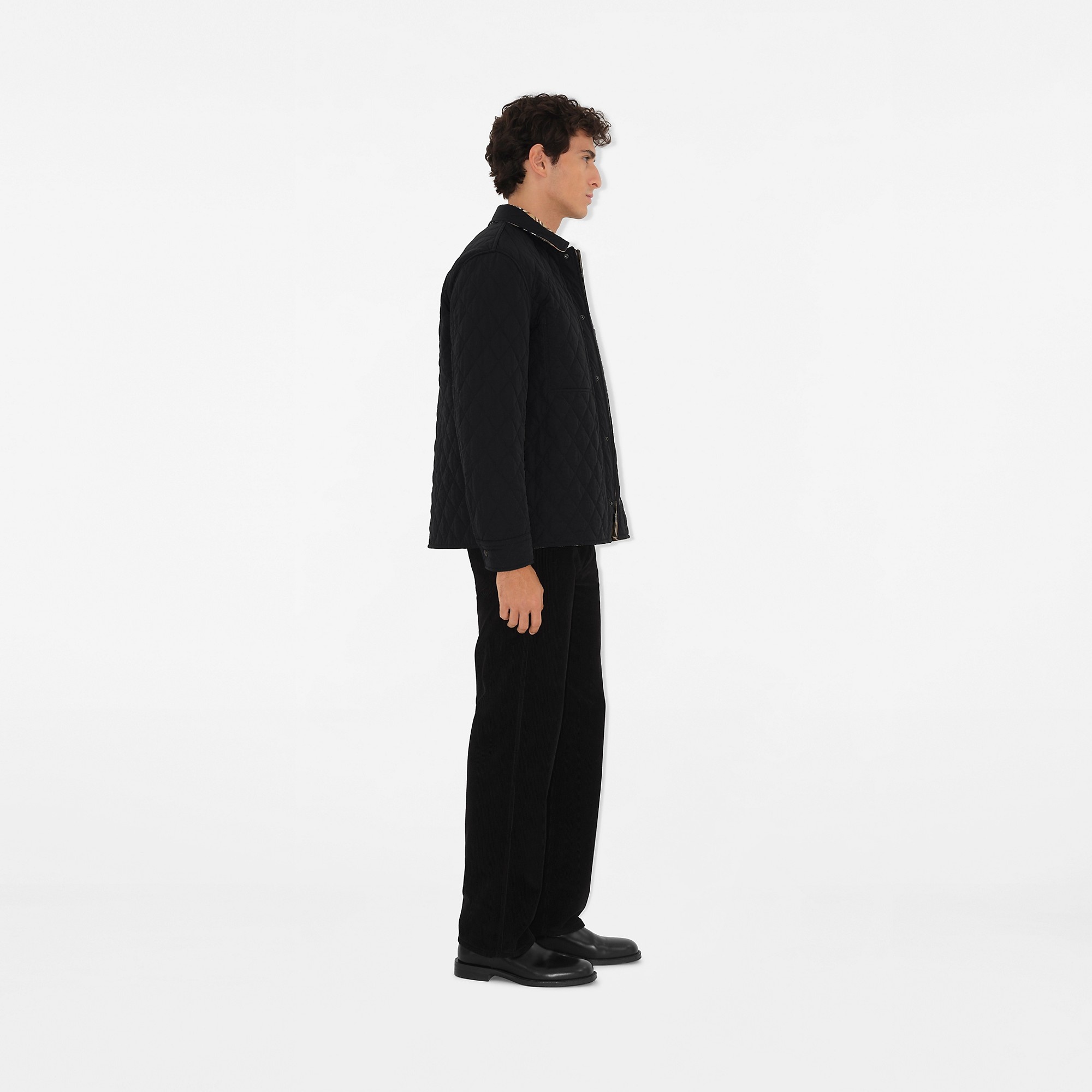 Reversible Quilted Nylon Overshirt - 5