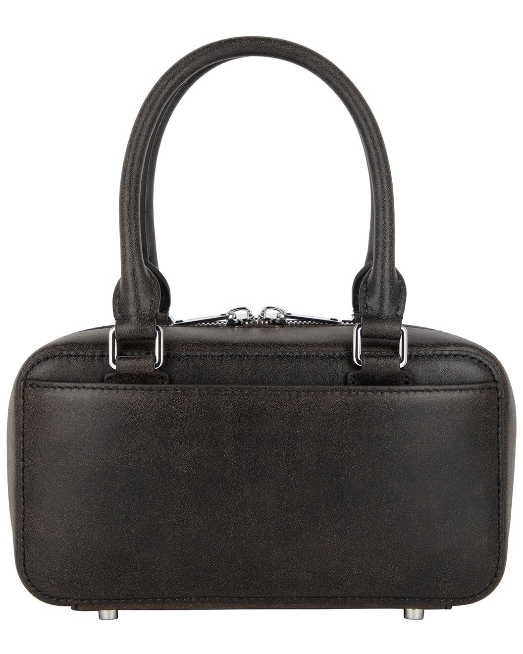 Self-Portrait Mini Distressed Leather Tote - 2