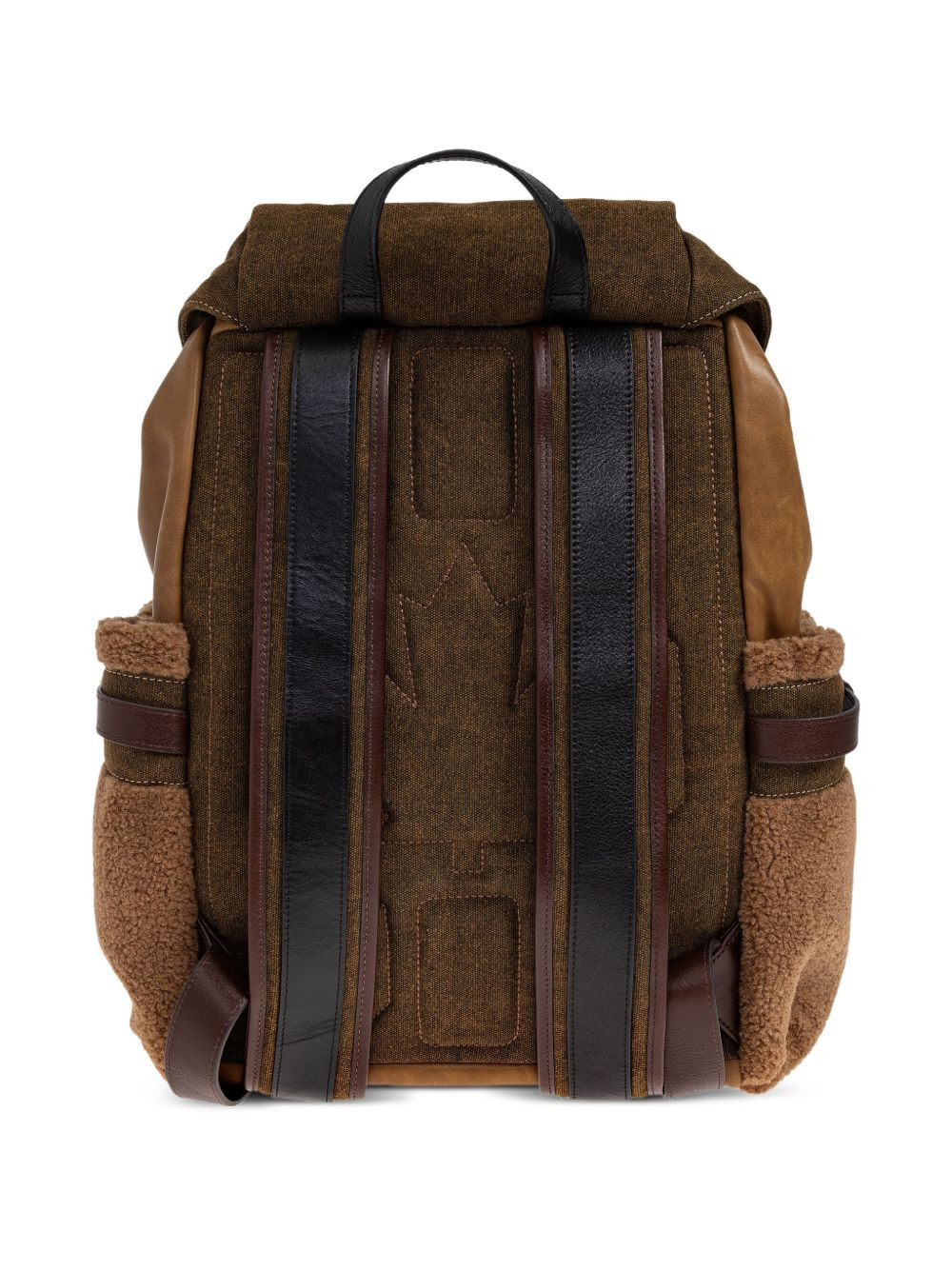 Canadian leather-trimmed canvas backpack - 3