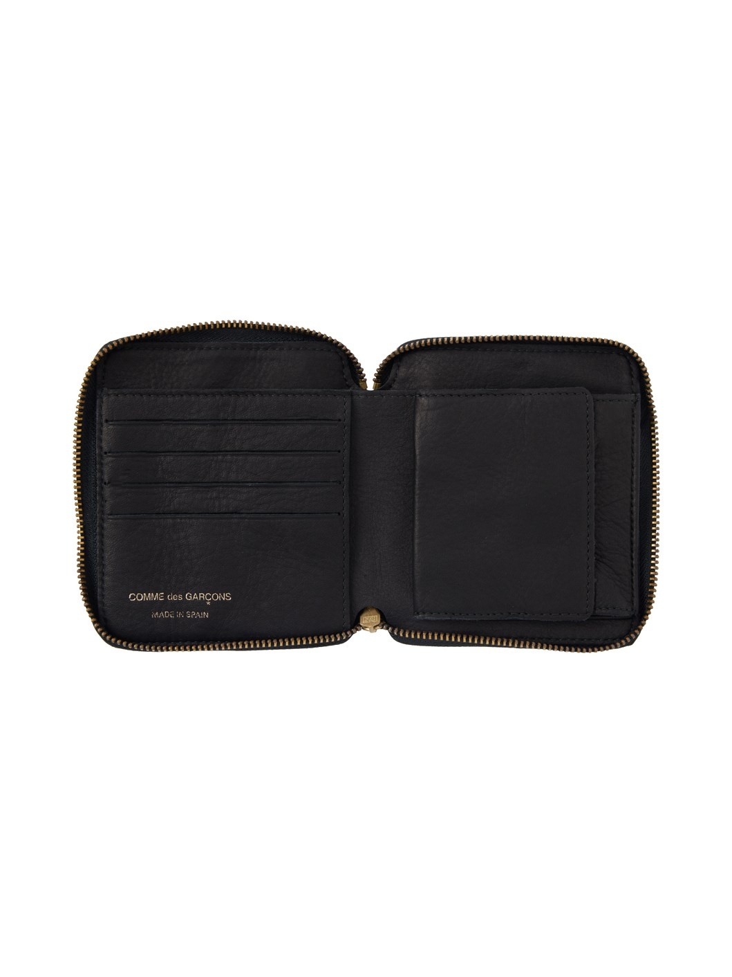 Black Washed Zip Wallet - 3