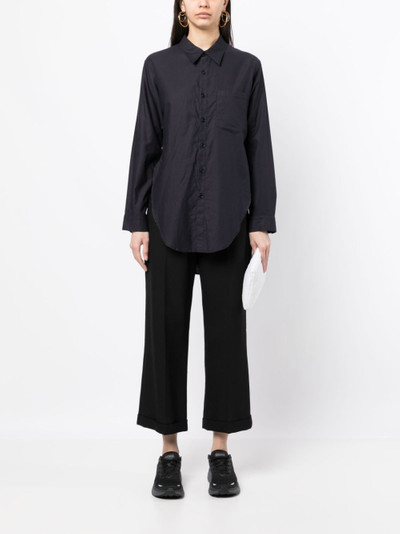 Yohji Yamamoto long-sleeve cotton shirt outlook