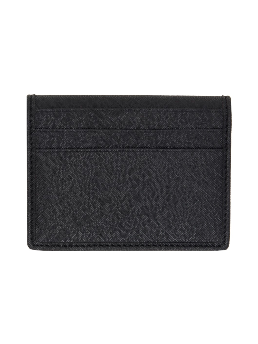 Black Hardware Bifold Card Holder - 2