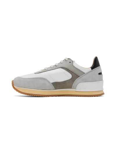Spalwart White & Gray Dash Low Sneakers outlook