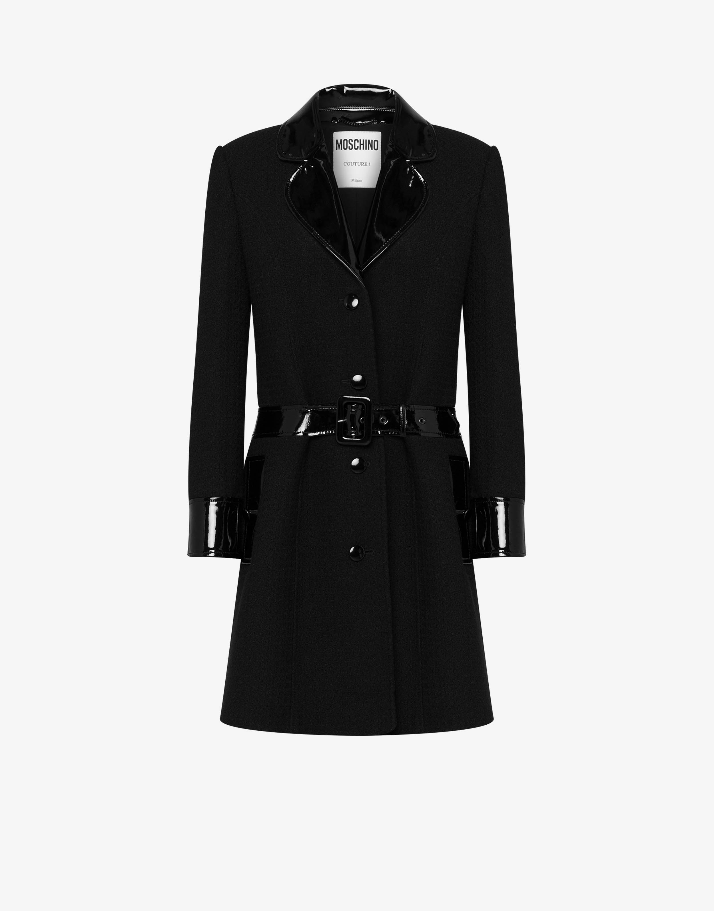 BONDAGE BUCKLE BOUCLÉ COAT - 1