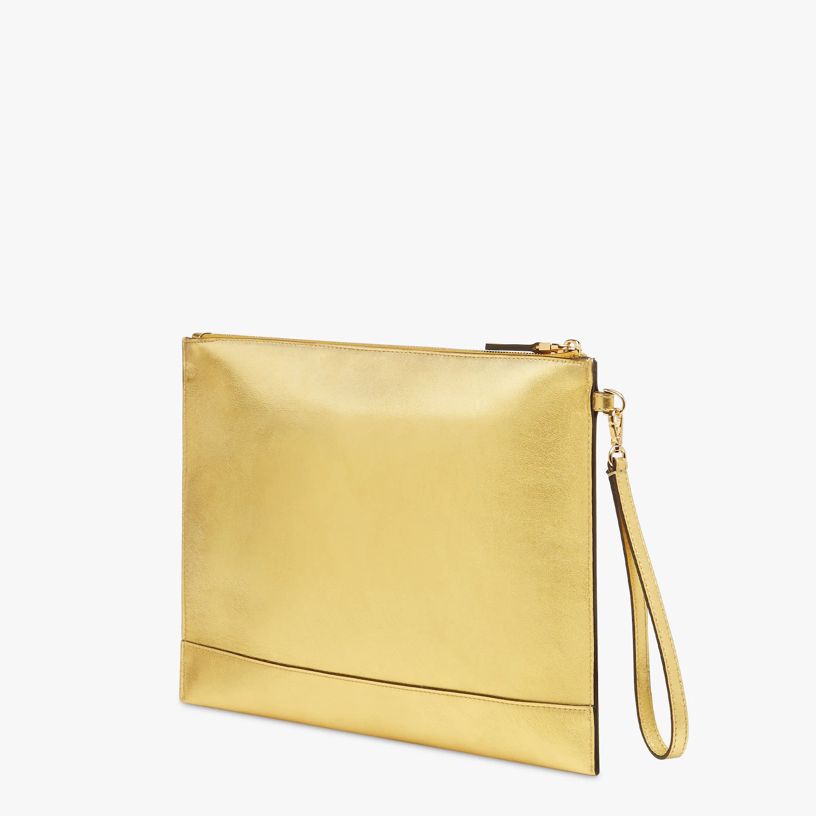 Gold leather pouch - 2