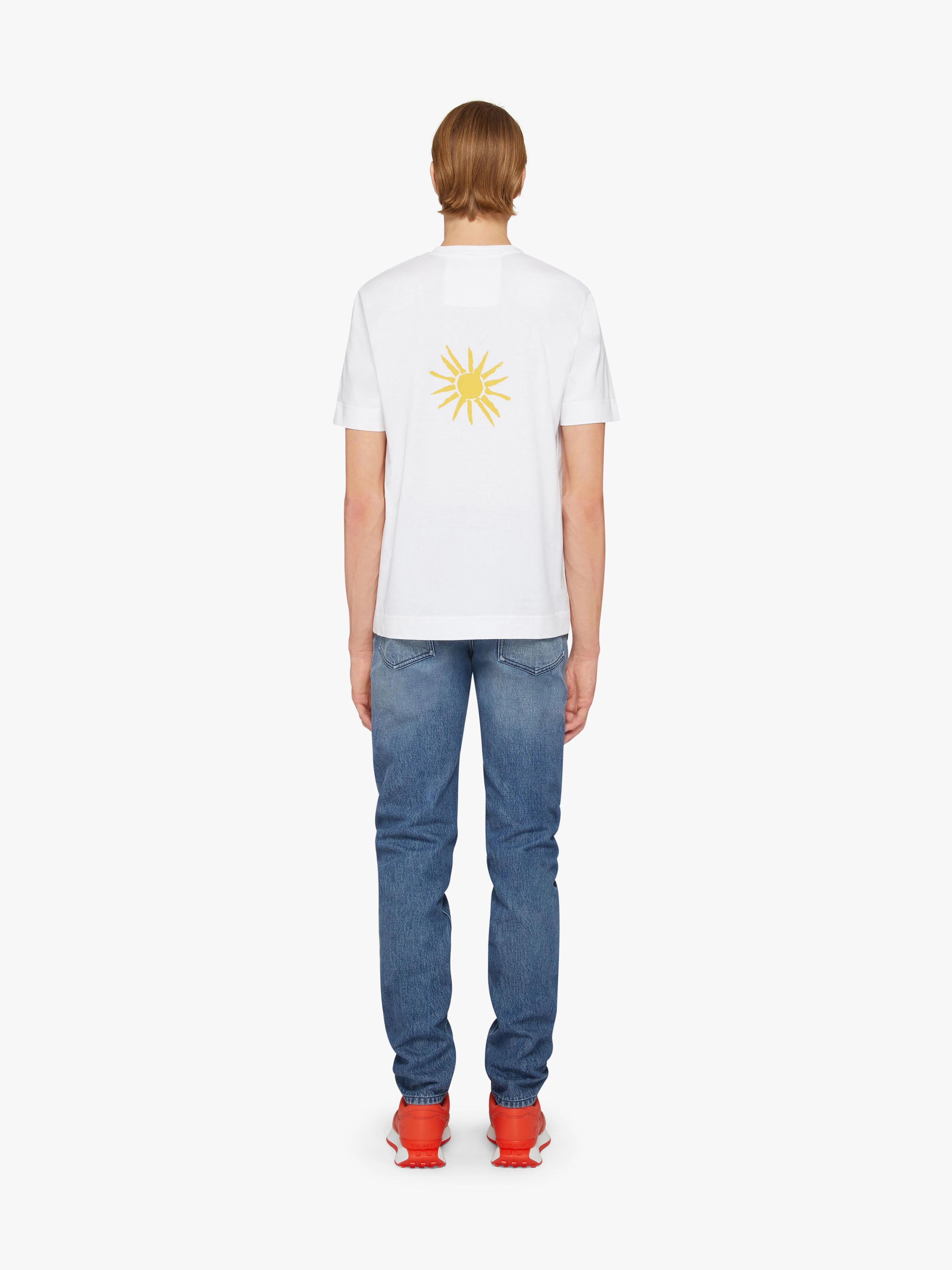 SLIM FIT JEANS IN DENIM WITH METALLICS DETAILS - 4