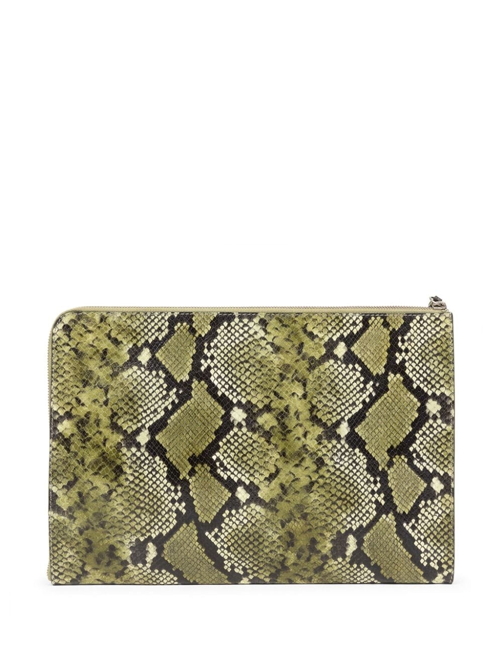 animal-print leather laptop case - 2