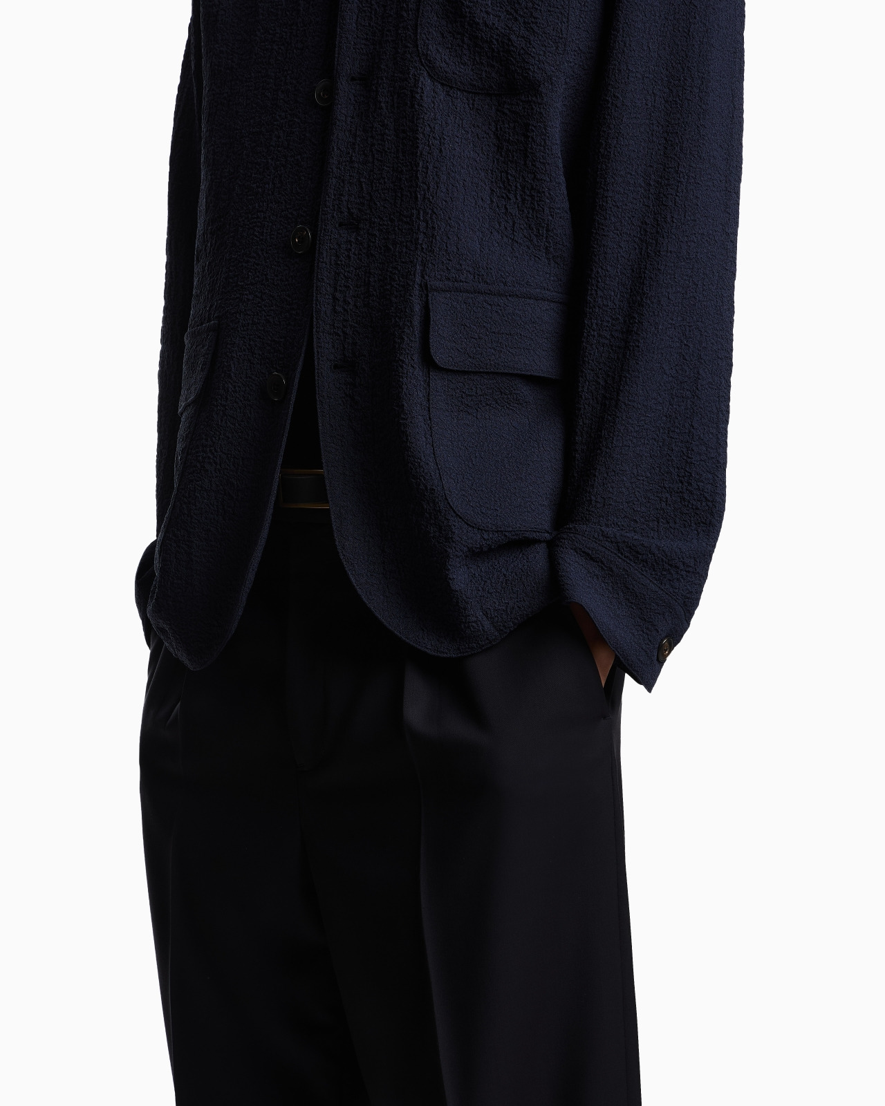 SHIRT JACKET IN TECHNICAL SEERSUCKER FABRIC - 5