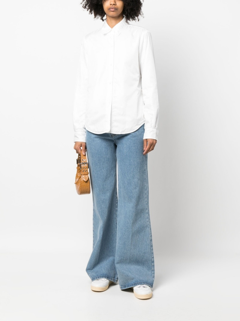 Aspesi fabric-covered-buttons shirt outlook