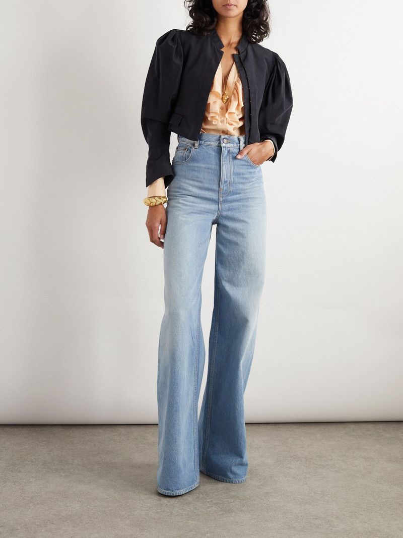 Chloé High-rise wide-leg jeans Blue outlook
