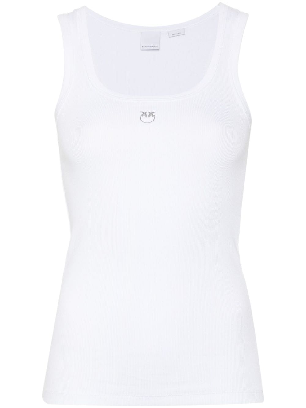 Calcolatore logo-print tank top - 1