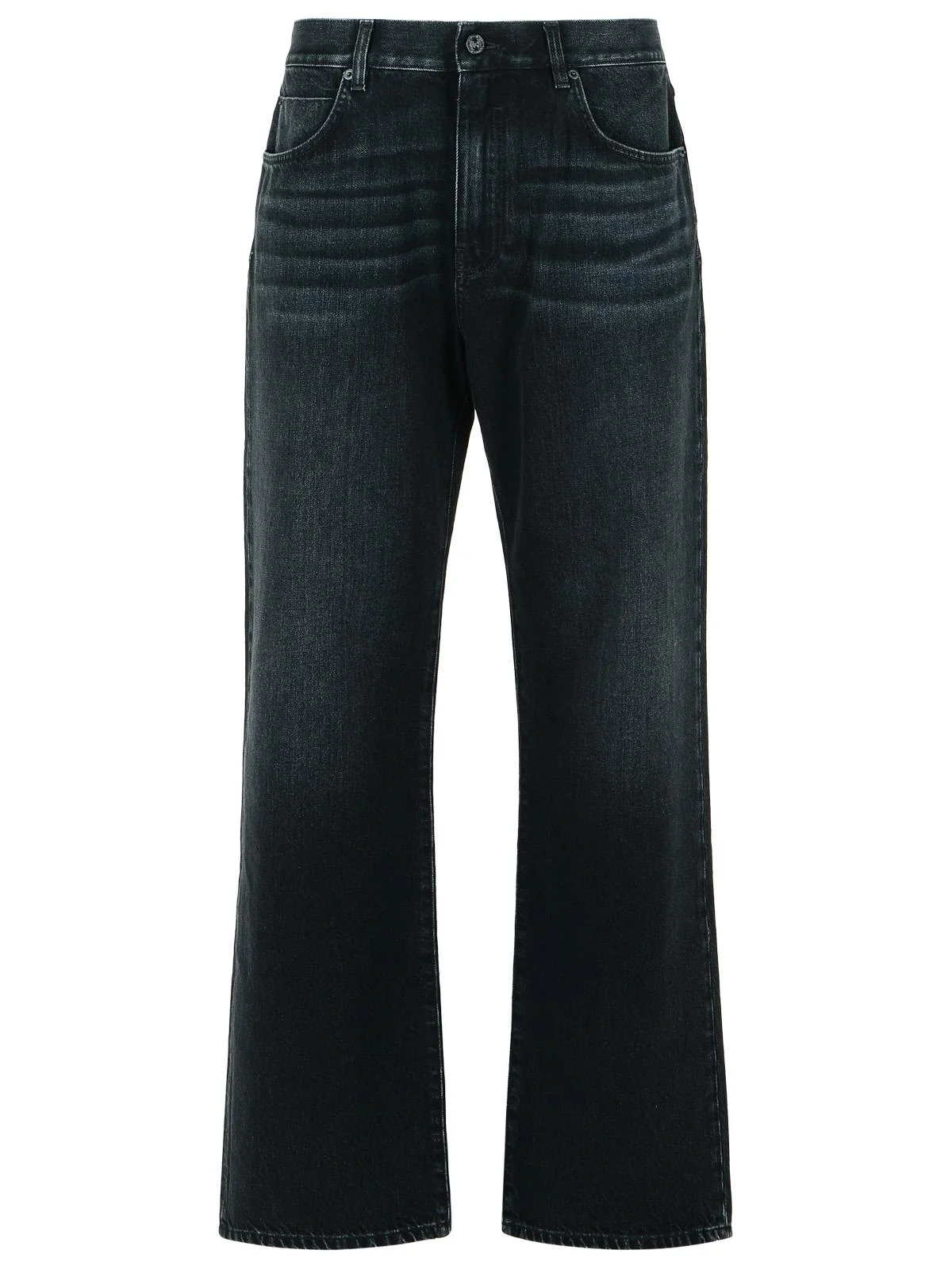 Balmain Black Cotton Jeans Men - 1