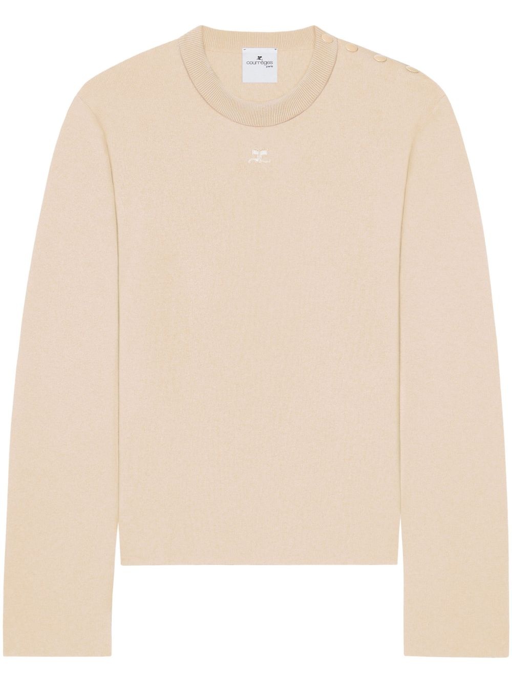 shoulder snaps sweater - 1