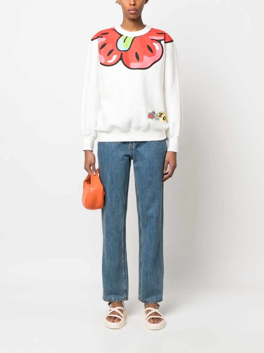 graphic-print long-sleeve sweatshirt - 2