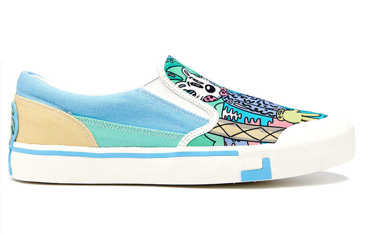 (WMNS) Li-Ning x Steven Harrington Boogie Shoes 'Blue Multi' AECR072-2 - 2