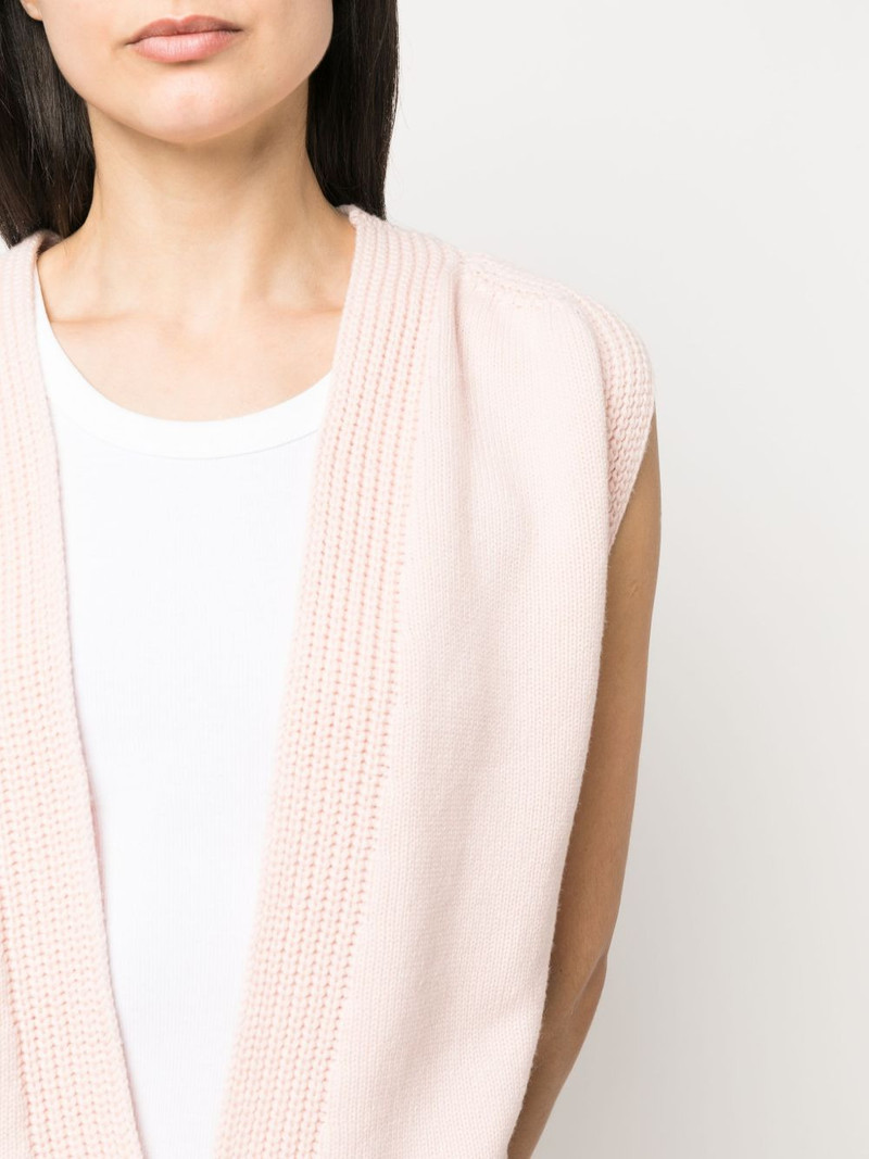 plunging V-neck cashmere top 5