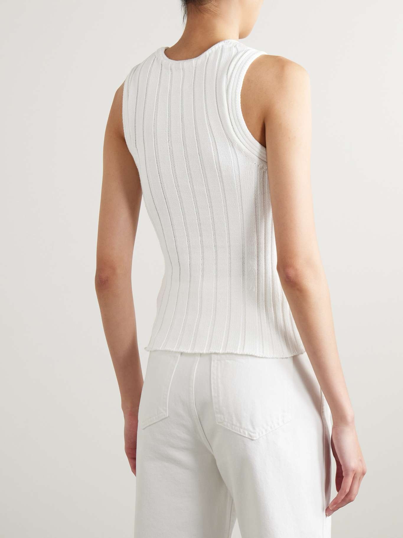Manu ribbed cotton-blend tank - 8