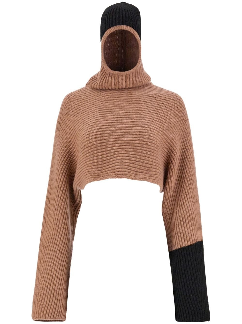 colour-block ribbed jumper - 1