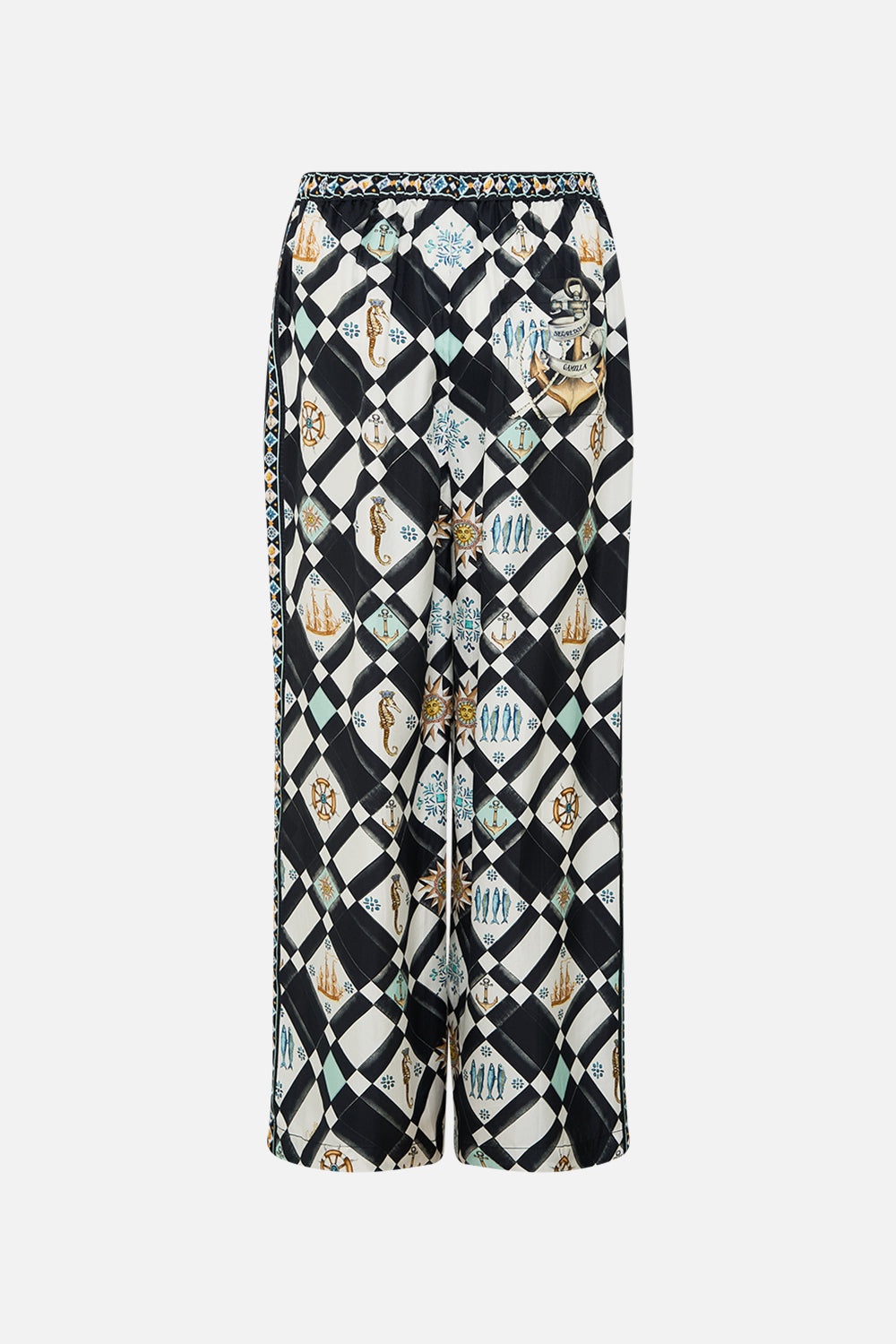 BUTTON FRONT LOUNGE PANT - 7