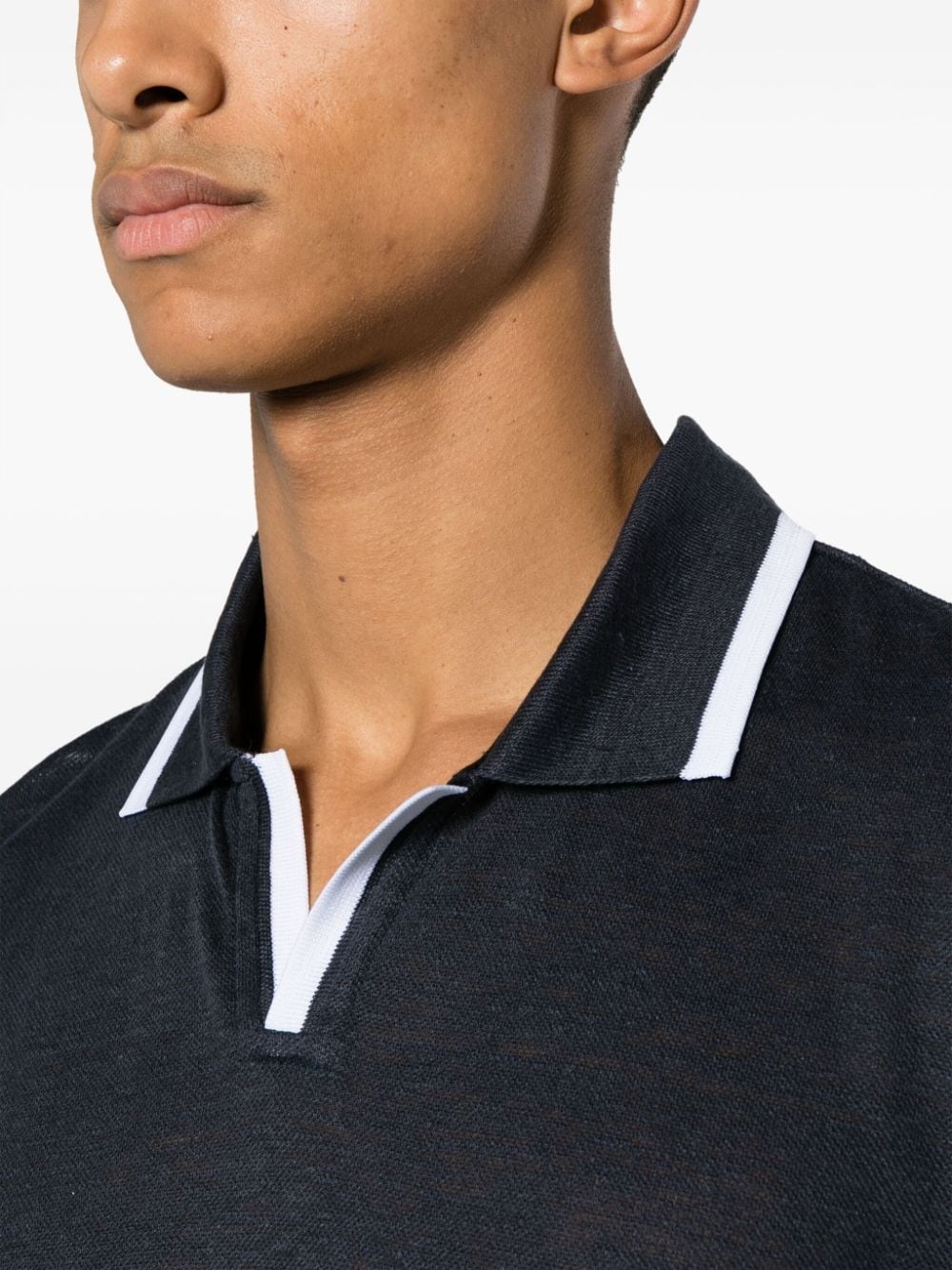 Felix linen piquÃ© polo shirt - 5