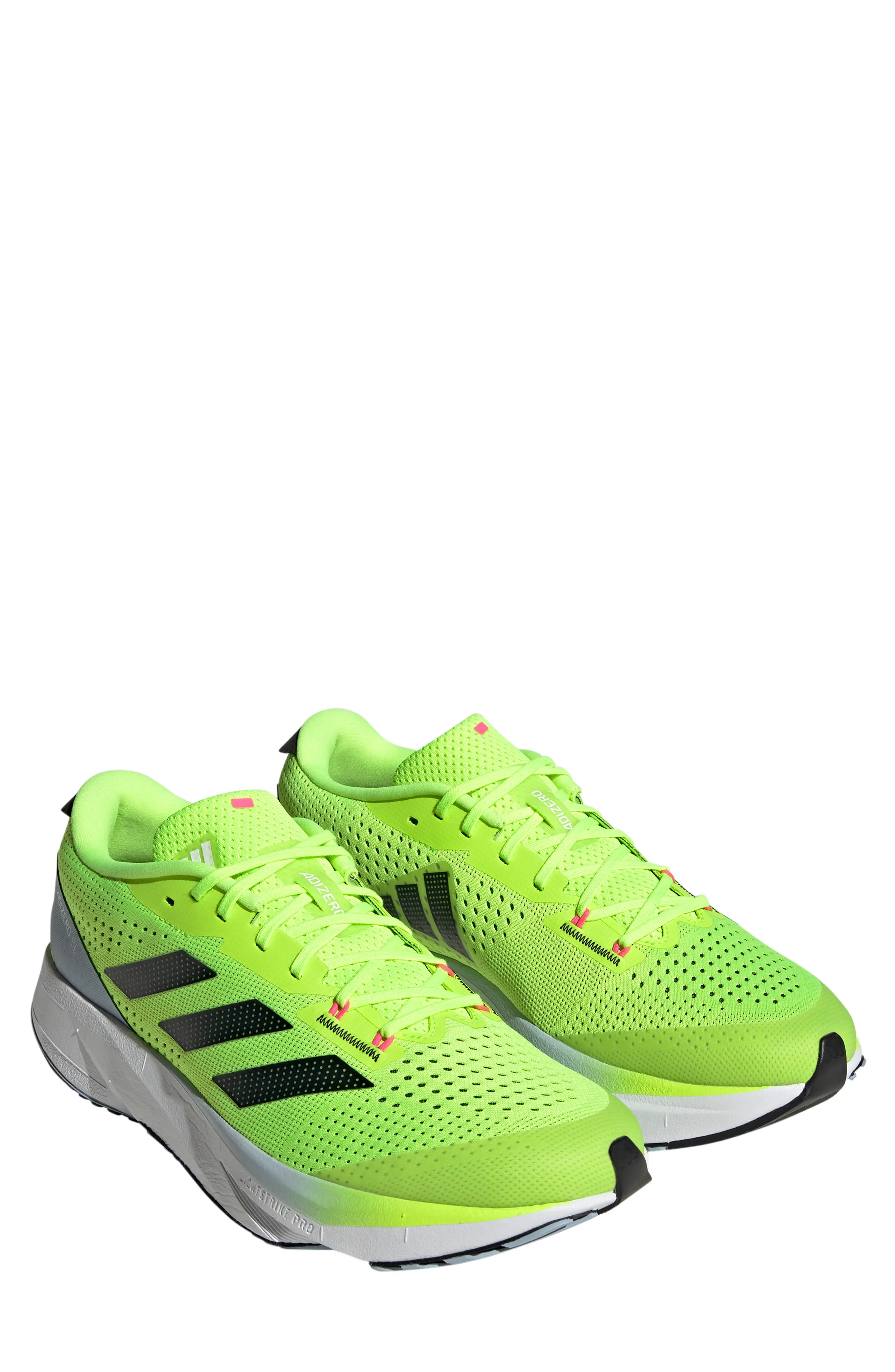 Adizero SL Running Shoe in Lucid Lemon/Black/Blue - 1