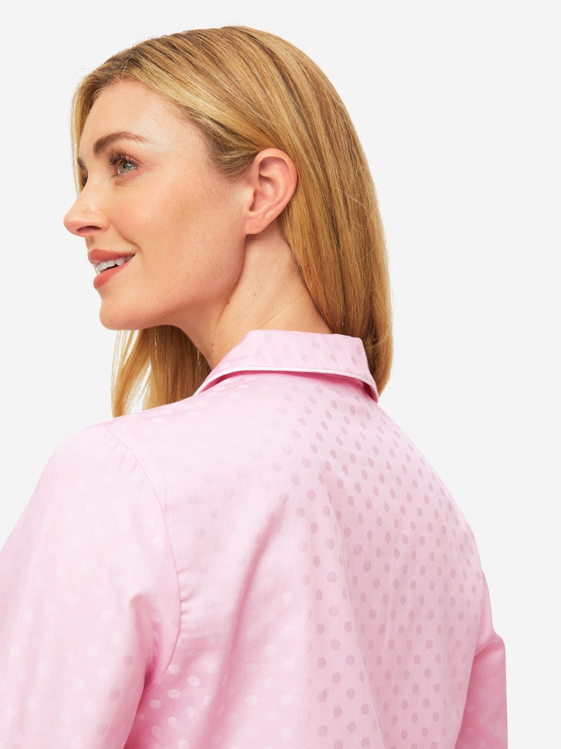 Women's Pyjamas Kate 7 Cotton Jacquard Pink - 7