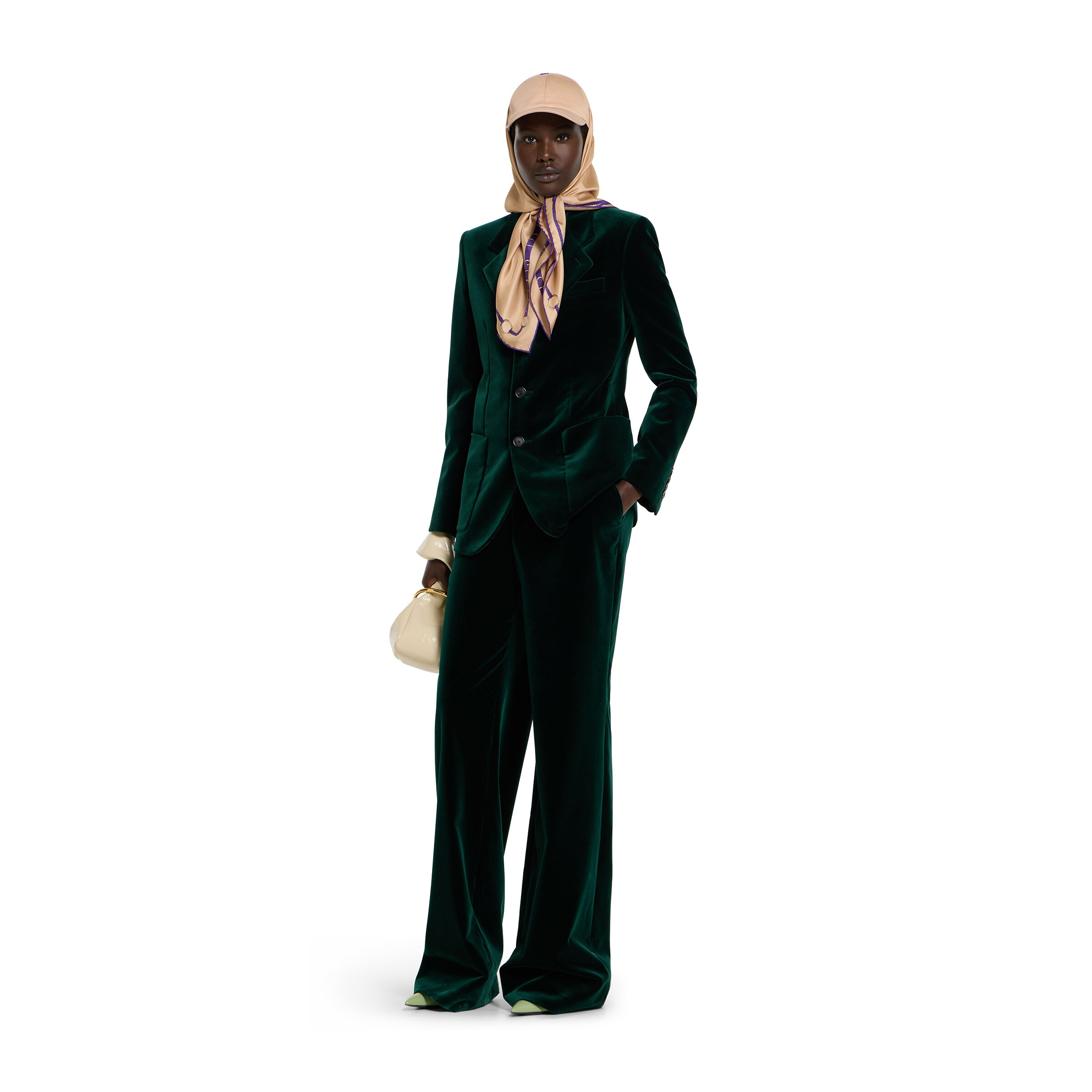 Soft stretch cotton velvet pant - 2