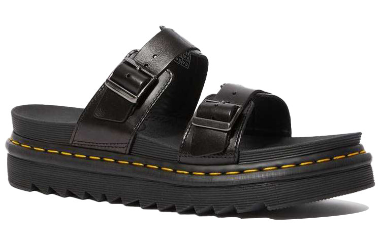 Dr. Martens Myles Brando Leather Sandals Black 23523001 - 2