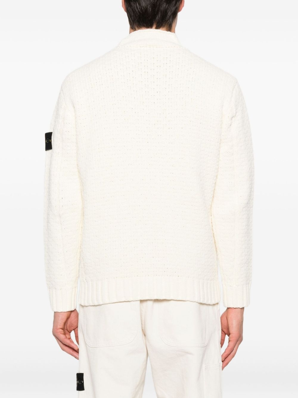 Compass-badge sweater - 4