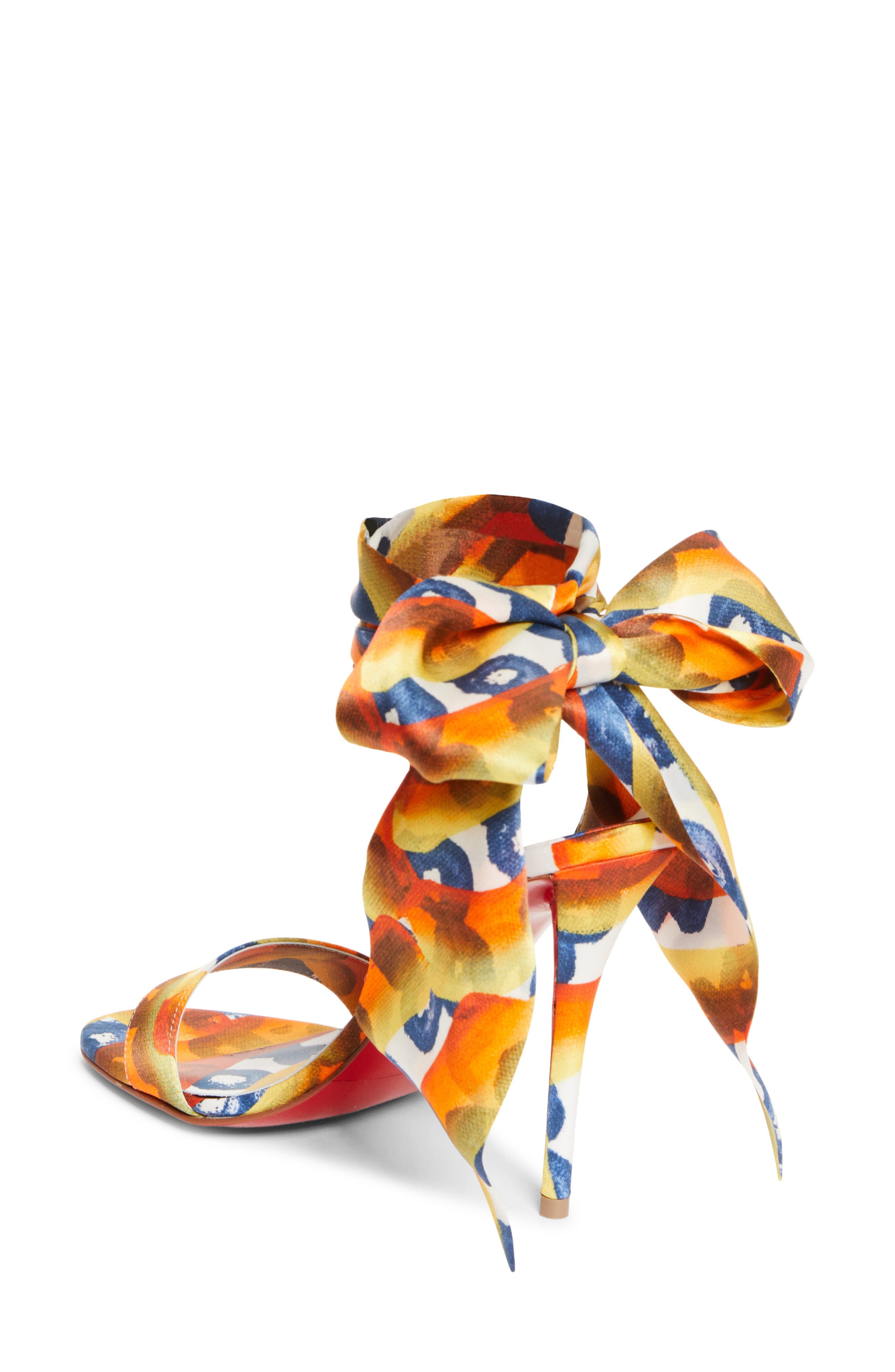 Christian Louboutin Miss Z Desert Sandal in Multi Magma/Lin Mult at Nordstrom - 2