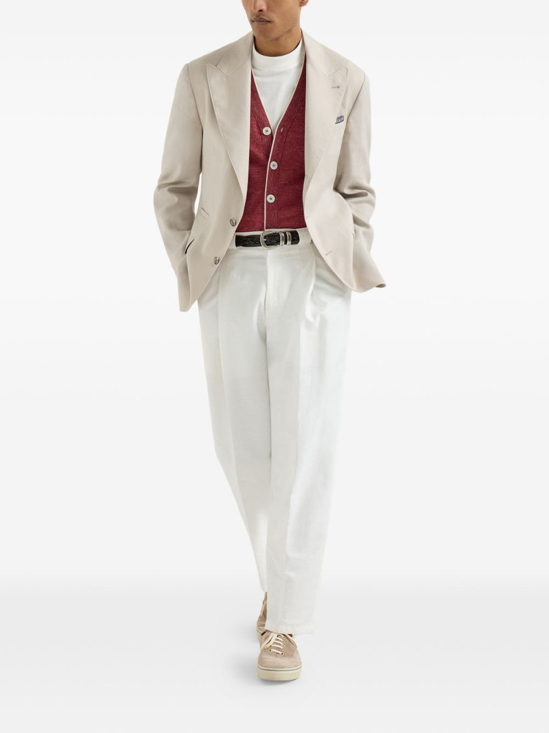 Brunello Cucinelli button-fastening V-neck cardigan outlook