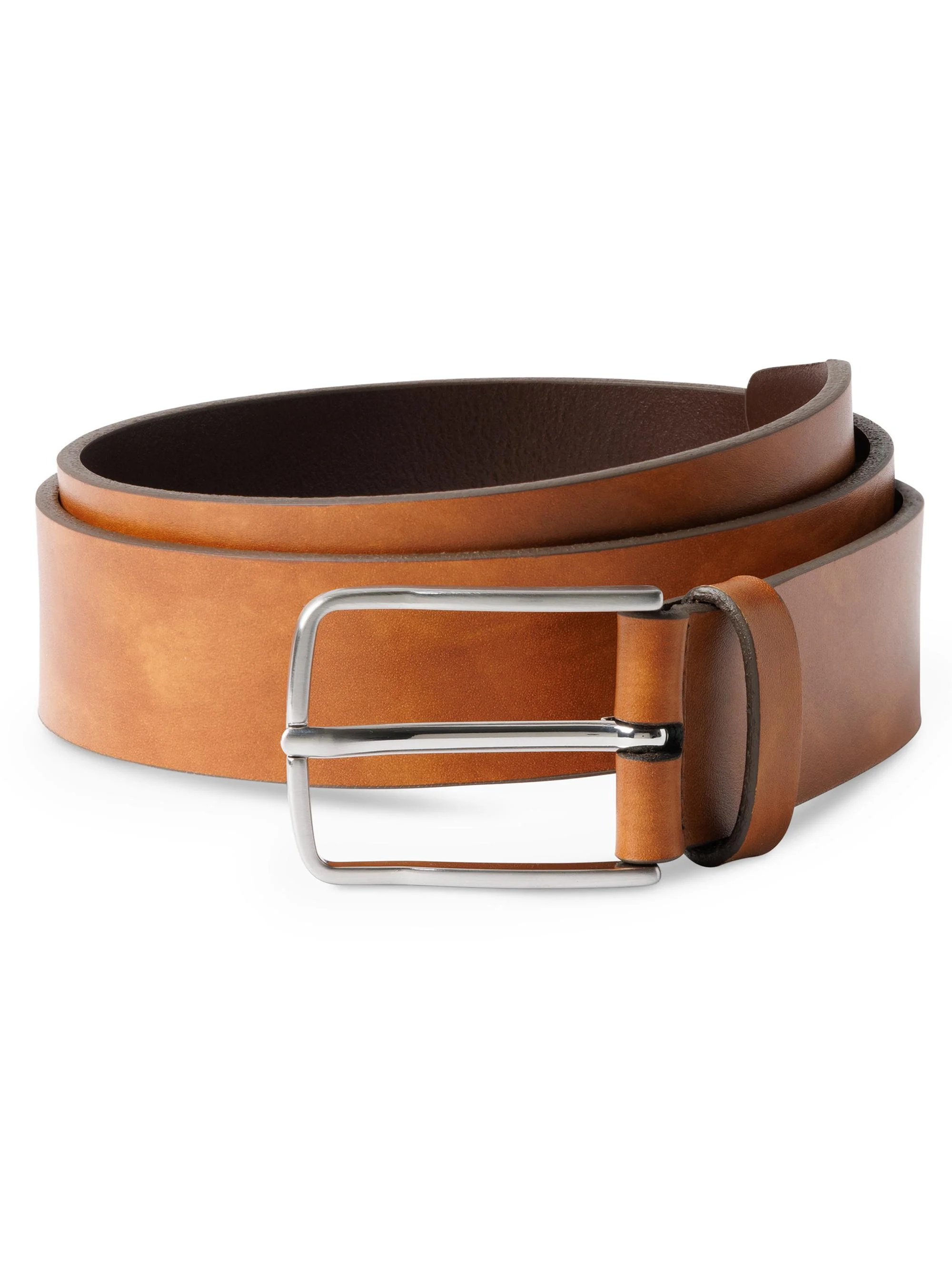Men's Broadway Ave Leather Belt - Brown - 1