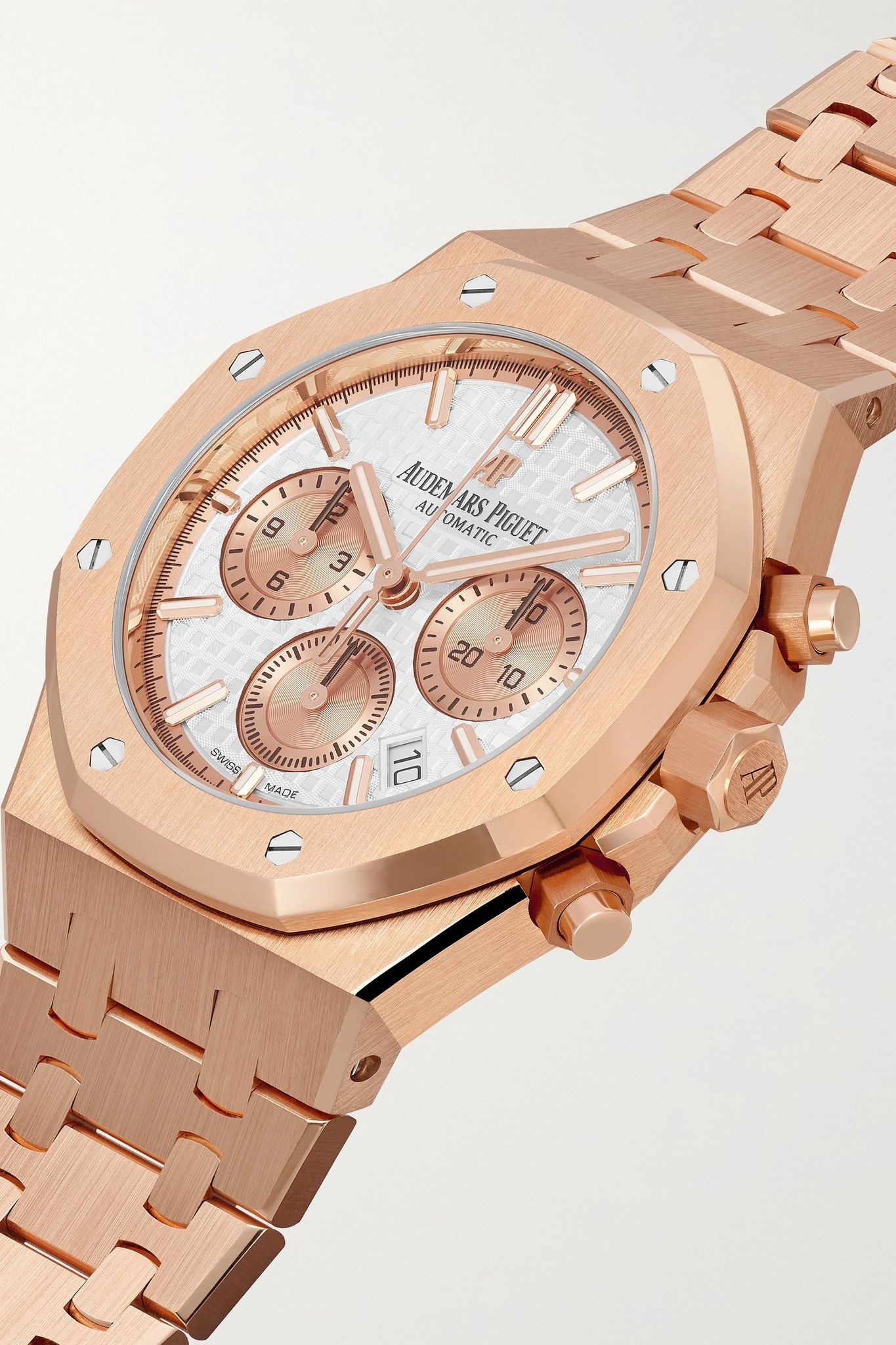 Royal Oak Automatic Chronograph 38mm 18-karat pink gold watch - 2