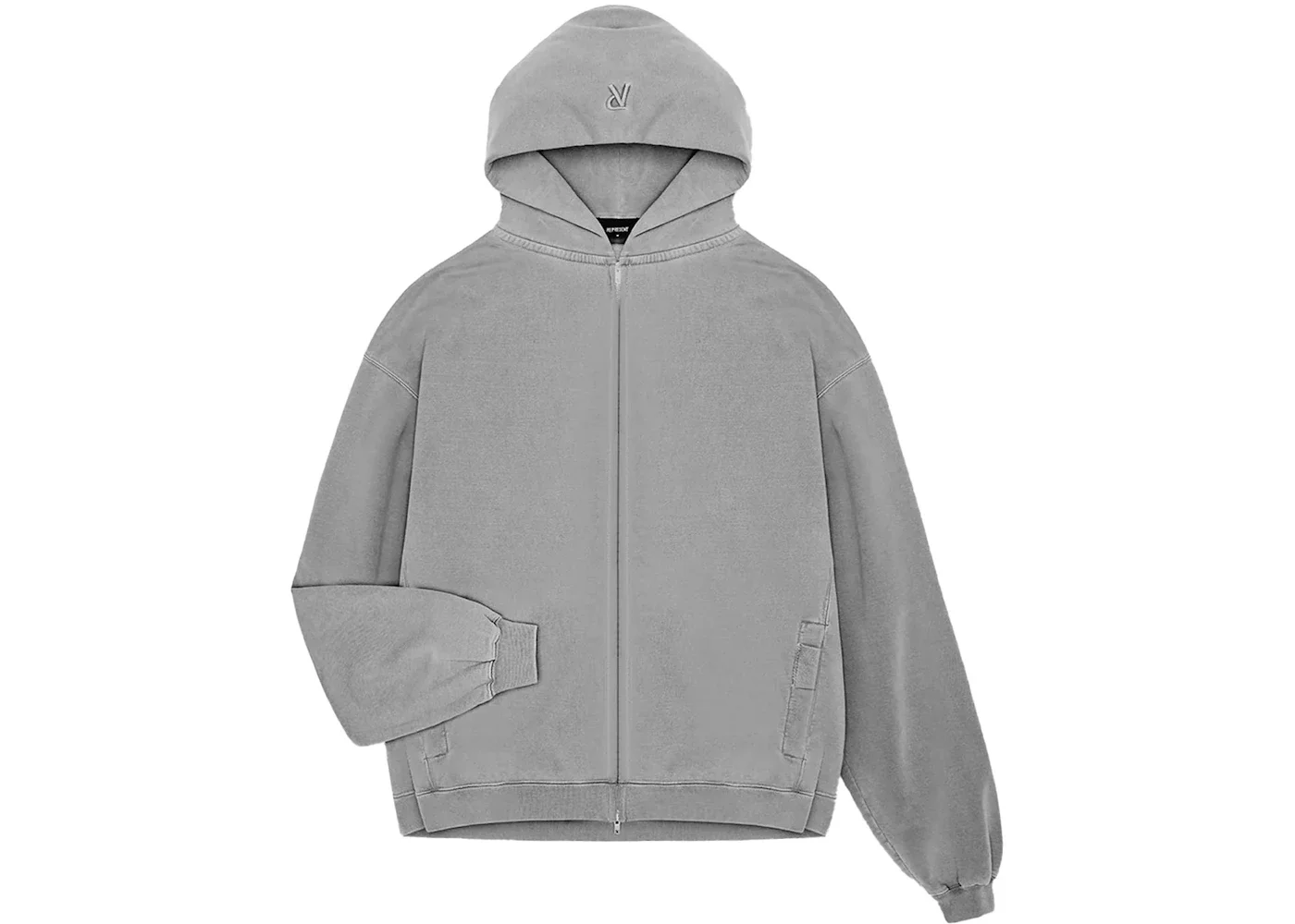 Represent Initial Zip Hoodie Ultimate Grey - 1