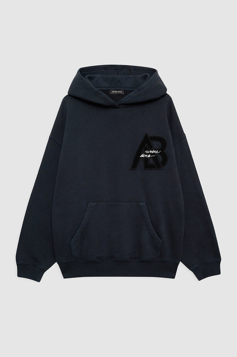 Jaci Hoodie Letterman - Vintage Black 1