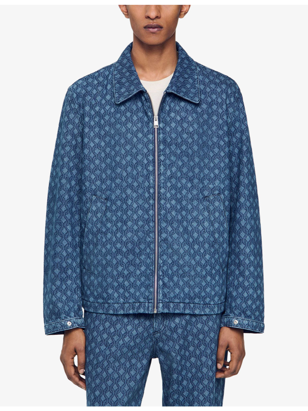 Rope-Motif Regular-Fit Denim Jacket - 3